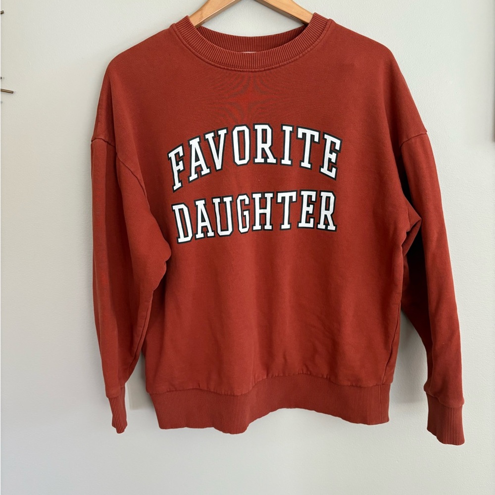 Favorite Daughter Women's Rust Sweatshirt, size medium